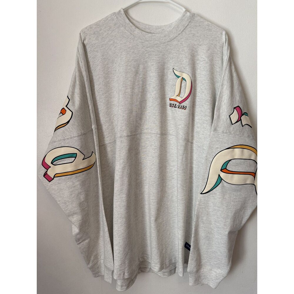 Disneyland Pastel Spirit Jersey Adult XL Disney Parks Retro Rainbow NWT - Picture 3 of 7